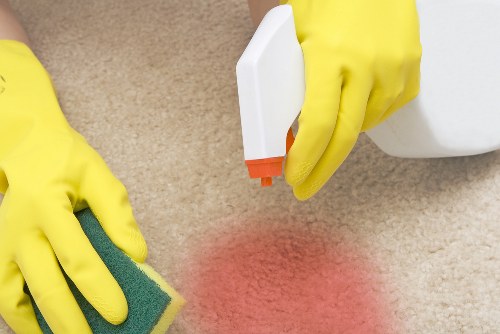 Person using an assistive device while browsing Cleaners Barnet website